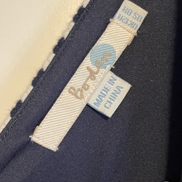 Boden Women’s Ponte Knit Striped Tank Dress Pockets Size 8 Regular - Picture 6 of 8